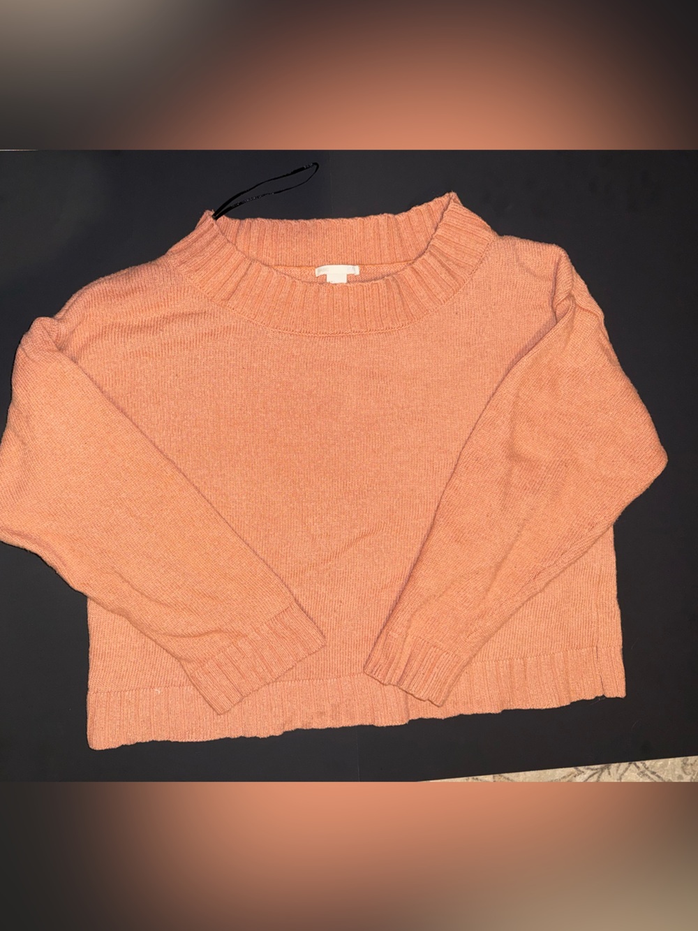H&M Women's Crewneck Sweater in Peachy Coral